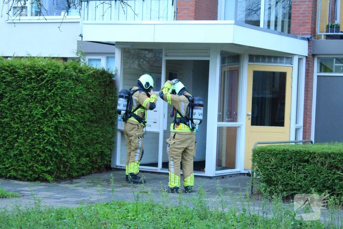 Brandweer doet metingen naar koolstofmonoxide