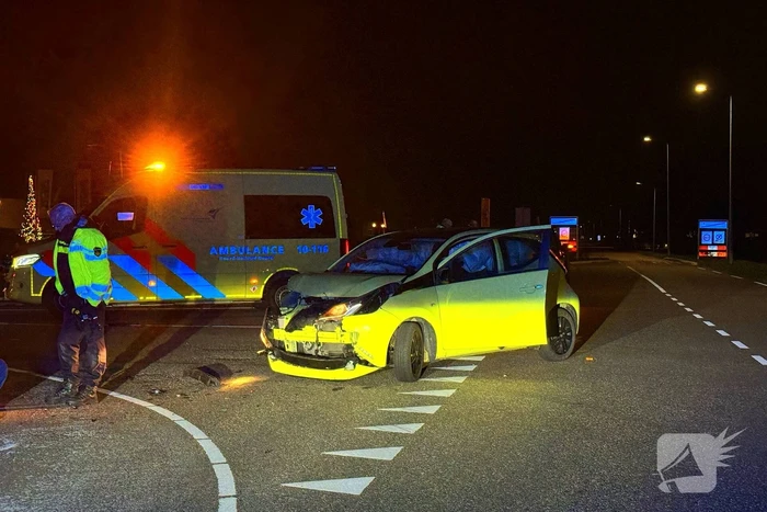 Forse schades na botsing op kruising