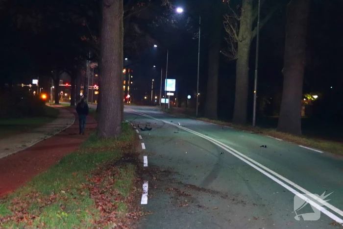 Ravage nadat auto op boom klapt
