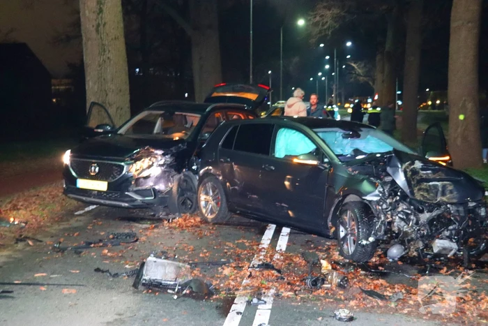 Ravage nadat auto op boom klapt