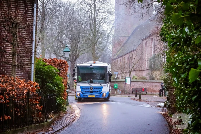 Brand in motor van vrachtwagen