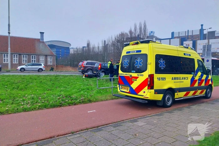 Scooterrijder gewond bij enkelzijdig ongeval