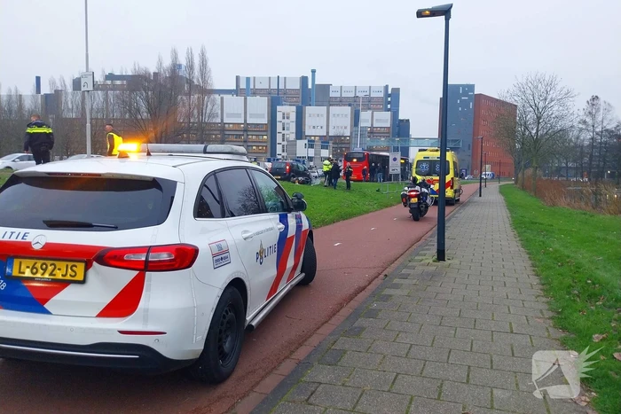 Scooterrijder gewond bij enkelzijdig ongeval