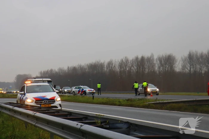 Snelweg afgesloten wegens hulp aan paard