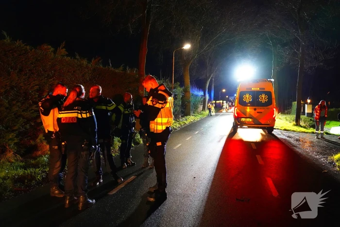 Oldtimer ramt boom en belandt in sloot bij crash