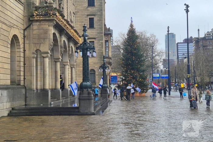 Pro-Israël-demonstratie voor stadhuis