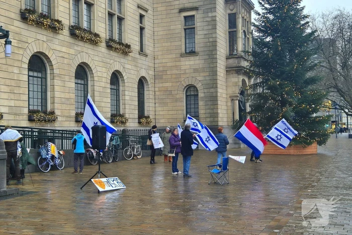 Pro-Israël-demonstratie voor stadhuis