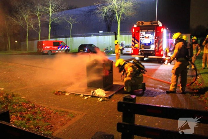 Brand in ondergrondse container gedoofd