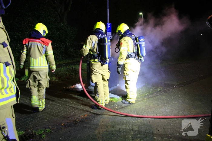 Brand in ondergrondse container gedoofd