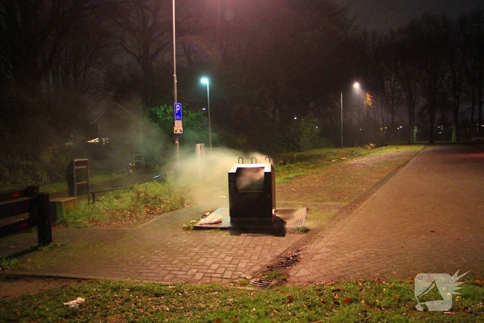 Brand in ondergrondse container gedoofd