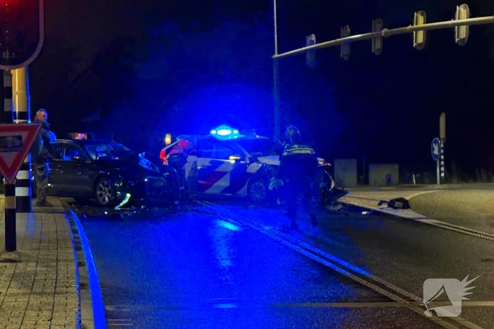 Agent gewond bij verkeersongeval