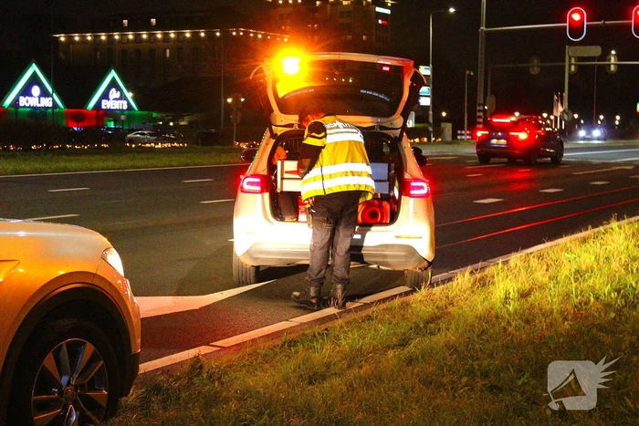 Auto's komen in botsing op N201