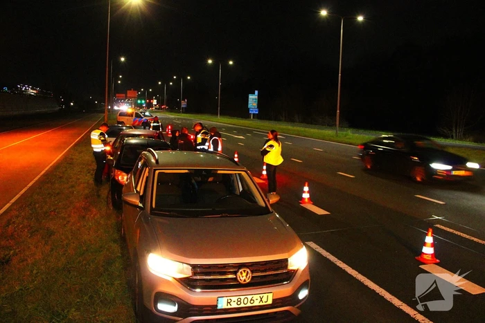 Auto's komen in botsing op N201