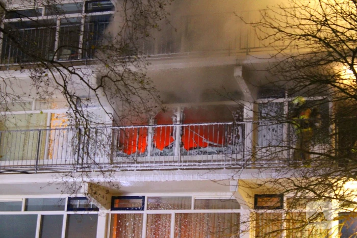 Uitslaande brand in flatwoning