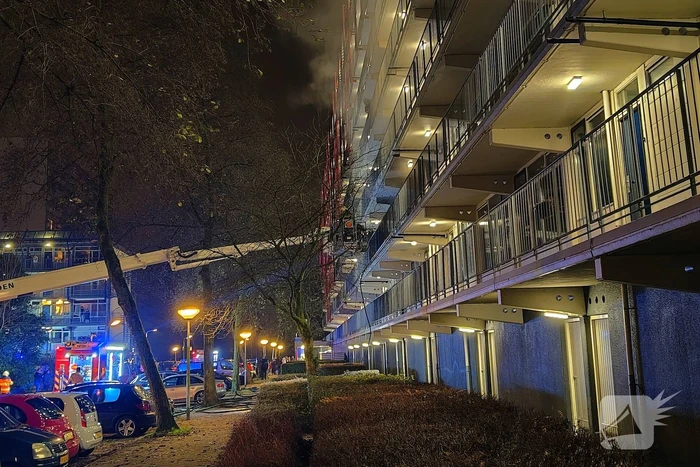 Uitslaande brand in flatwoning