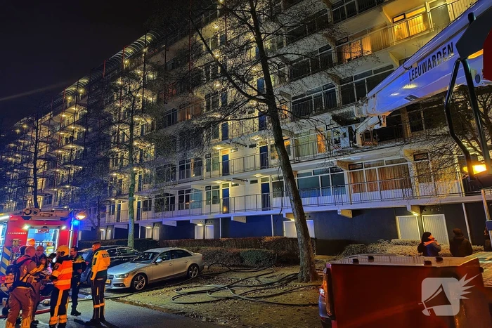 Uitslaande brand in flatwoning