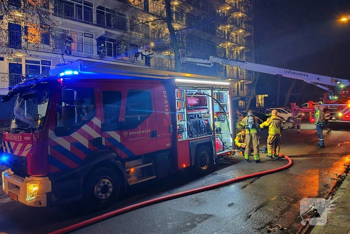 Uitslaande brand in flatwoning