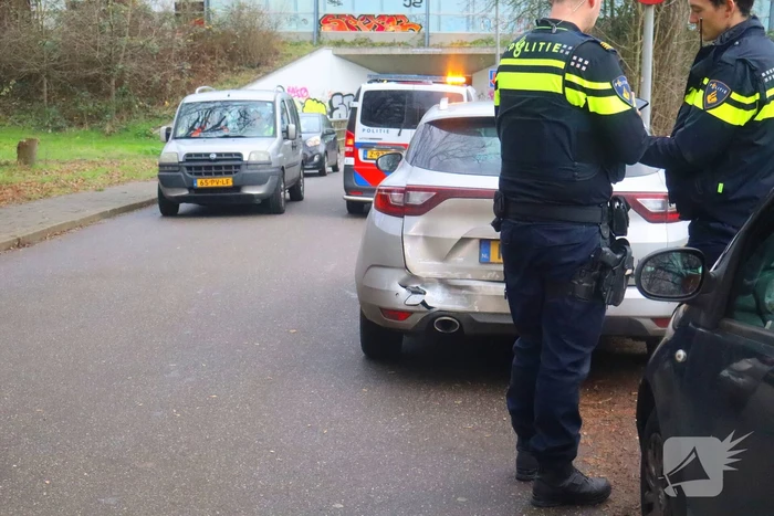 Twee botsen op elkaar