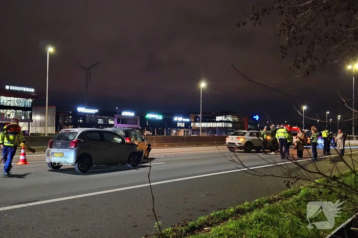 Drie voertuigen betrokken bij kop-staartaanrijding