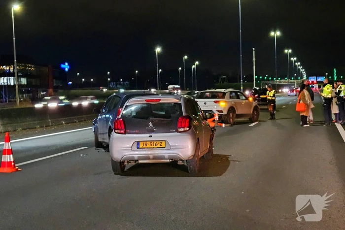 Drie voertuigen betrokken bij kop-staartaanrijding