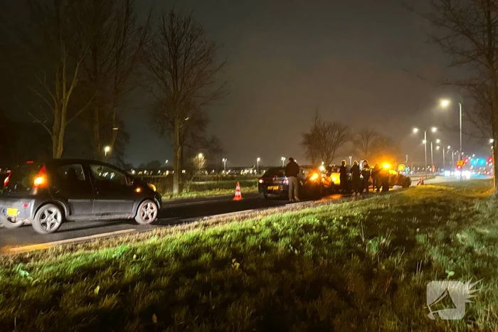 Drie auto's betrokken bij kop-staartaanrijding