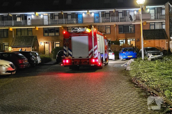 Brand in achtertuin van woning