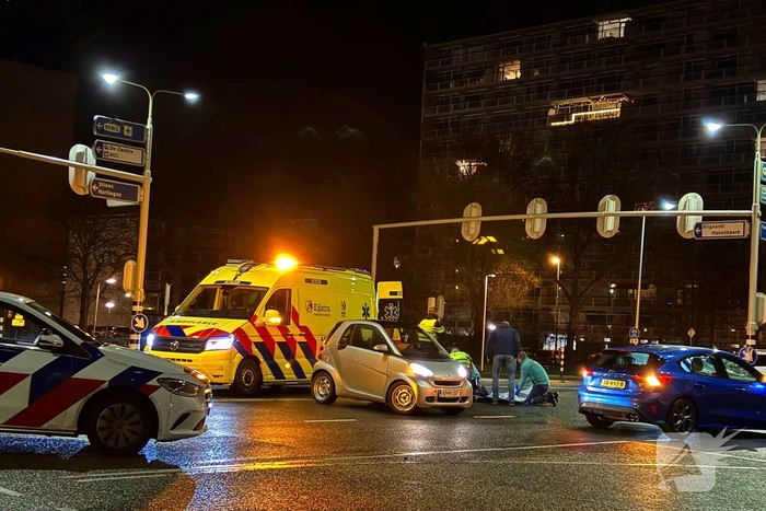 Fietser gewond bij aanrijding met auto