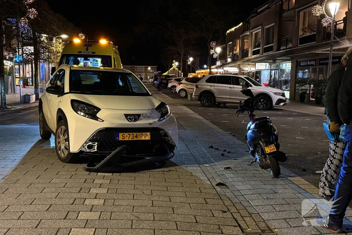 Scooter en auto betrokken bij ongeval