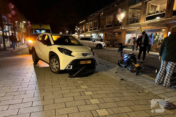 Scooter en auto betrokken bij ongeval
