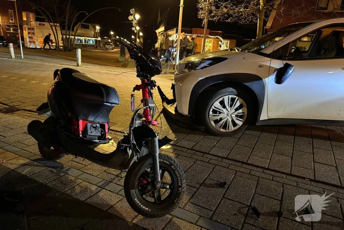 Scooter en auto betrokken bij ongeval