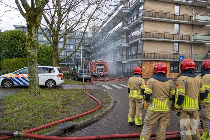 Wooncentrum deels ontruimd wegens containerbrand in berging