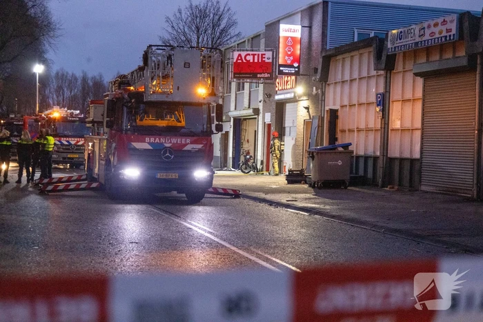 Brand in meterkast van bedrijf
