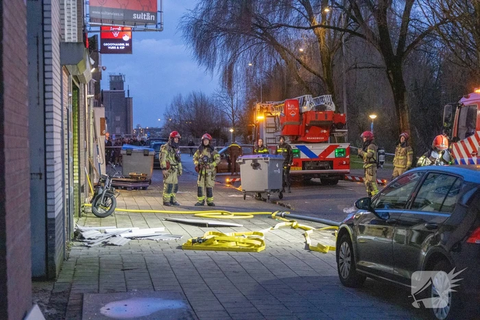 Brand in meterkast van bedrijf
