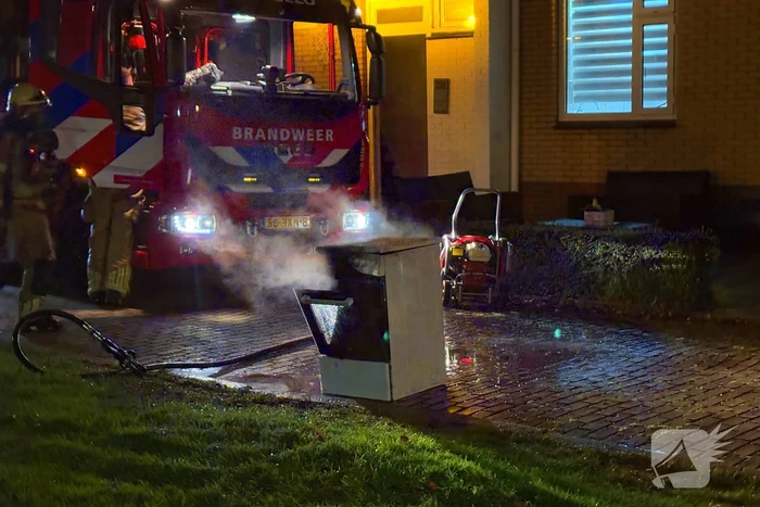Woning vol rook door brandende oven