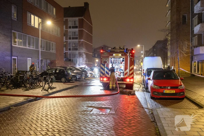 Taxi verwoest door brand