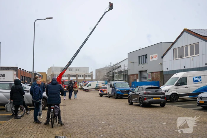 Grote brand in bedrijfspand