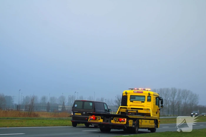 File na aanrijding tussen twee voertuigen