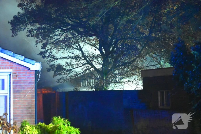 Veel rook bij brand in bijgebouw
