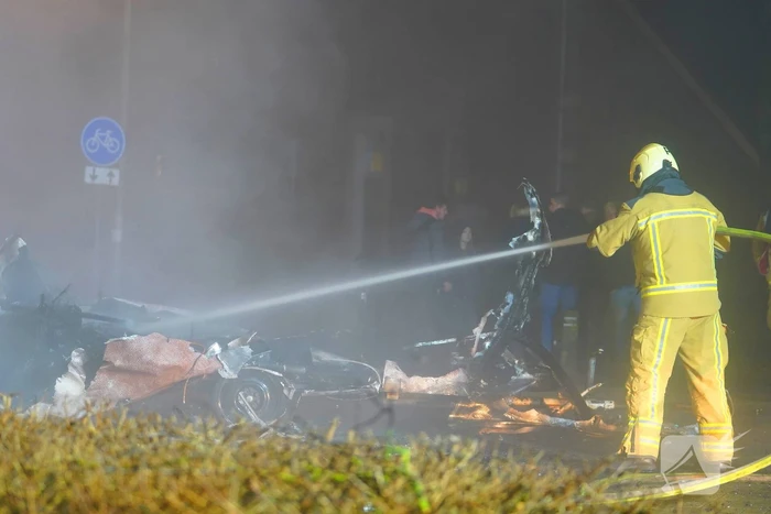 Opnieuw caravan in brand gestoken
