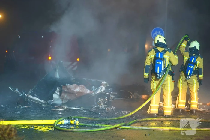 Opnieuw caravan in brand gestoken