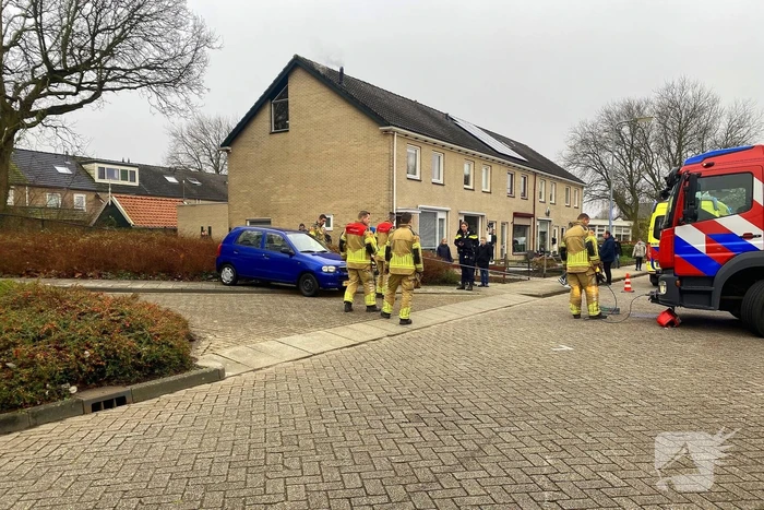 Auto rijdt meters achteruit bosschages in