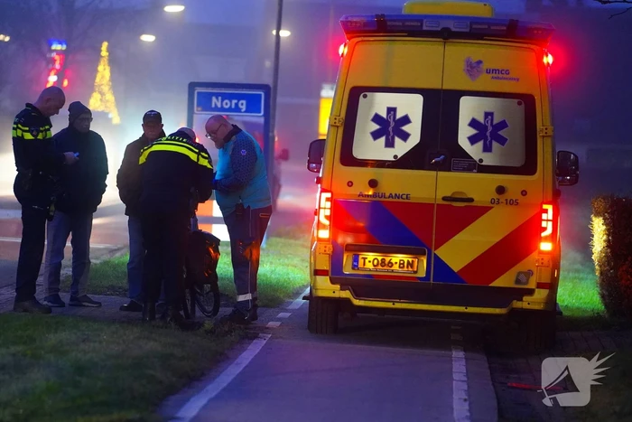 Fietser gewond bij botsing met auto