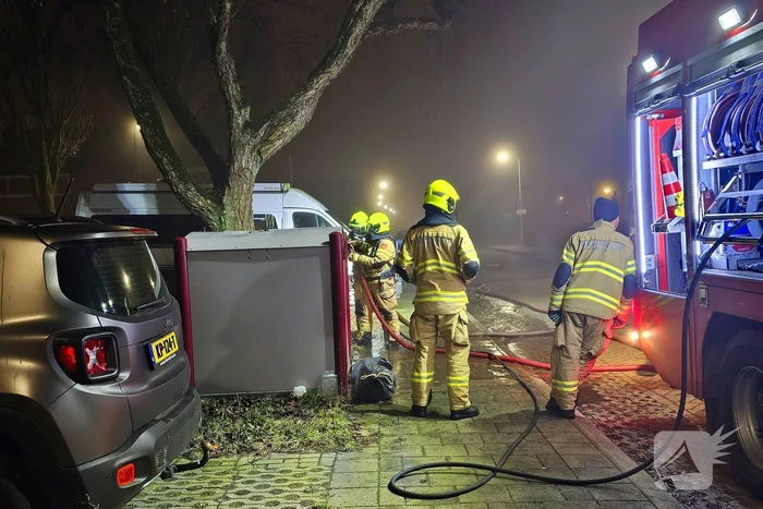 Opnieuw brand in container, politie start onderzoek