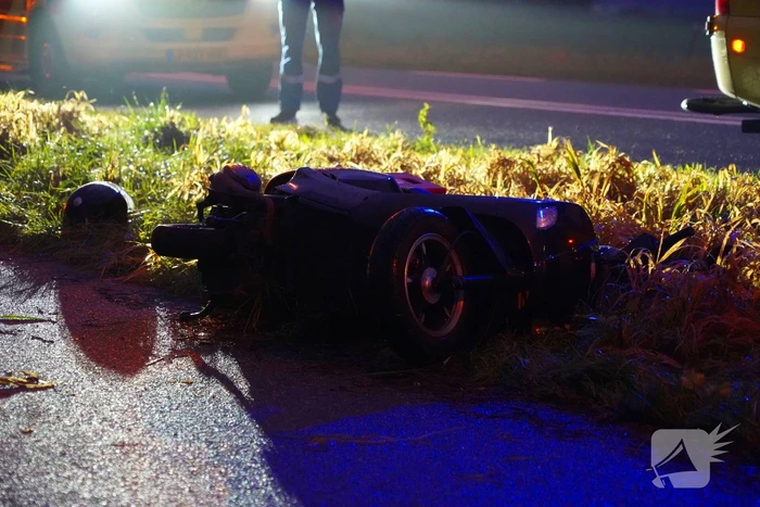 Scooterrijder zwaargewond na harde val