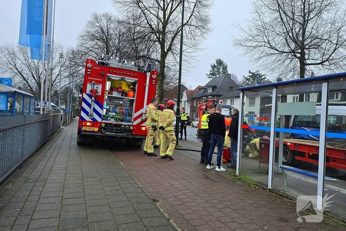 Brandweer ingezet bij brandende trailer
