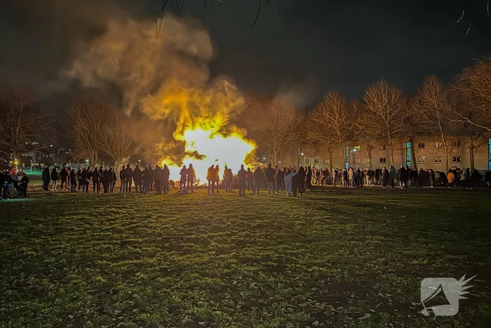Vreugdevuur vanavond al ontstoken