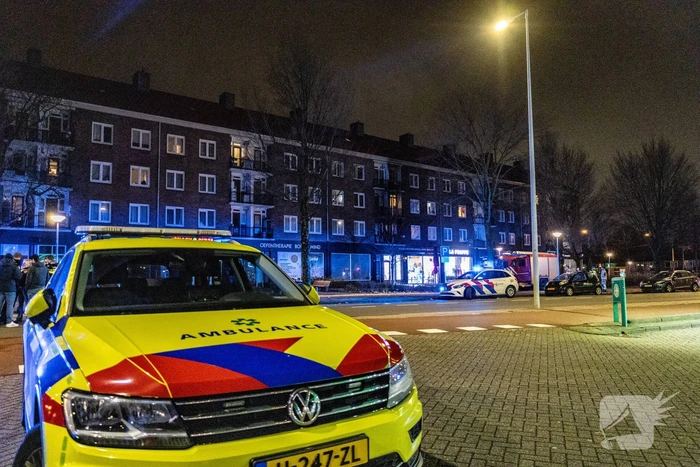 Grote brand op balkon van flat