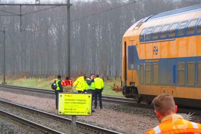 Treinverkeer gestremd door aanrijding met persoon