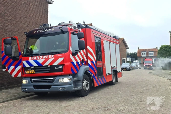 Veel rook bij brand in ondergrondse container
