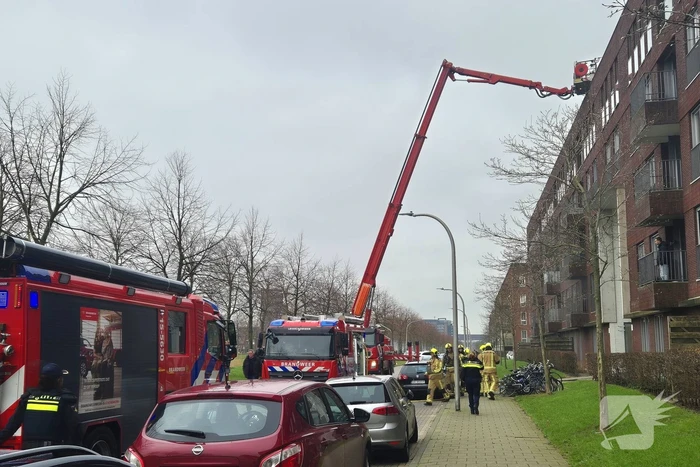 Zeer grote brand in woongebouw